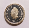 Lote No. 13798: Nuevas Hébridas ~ PIÉFORT Plata de 100 Francos de 1974