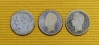 Lote No. 14358: 3 Monedas de 5 Reales de 1858, 1874 y 1876