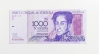 Lote No. 14687: Billete UNC de Bs.1.000 ~10 Septiembre 1998~ Serie A-8 Nmero bajo: 648