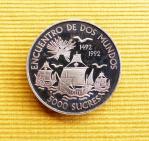 Ecuador 5.000 Sucres 1991 Encuentro de Dos Mundos