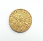 U.S.A. 5 Dlares 1847 Ceca de Charlotte