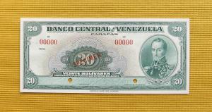 Specimen Bs.20 ~1941 a 1953~ EE.UU. de Venezuela 