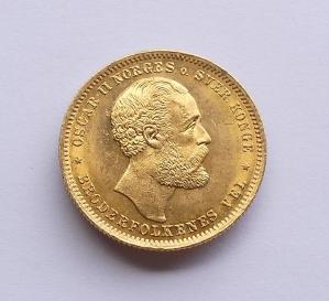 Noruega 20 Coronas Oro 1902 B.U. ~TESORO NRDICO~