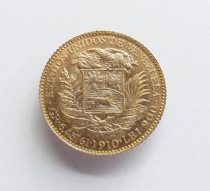 20 Bolvares Oro de 1910