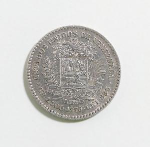 10 Centavos de Venezolano (un Real) de 1876